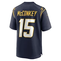 Maillot Nike Ladd McConkey bleu marine pour homme des Chargers de Los Angeles
