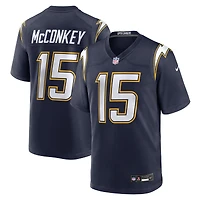 Men's Nike Ladd McConkey Navy Los Angeles Chargers Alternate Super Game Player Jersey