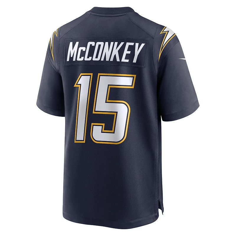 Men's Nike Ladd McConkey Navy Los Angeles Chargers Alternate Super Game Player Jersey