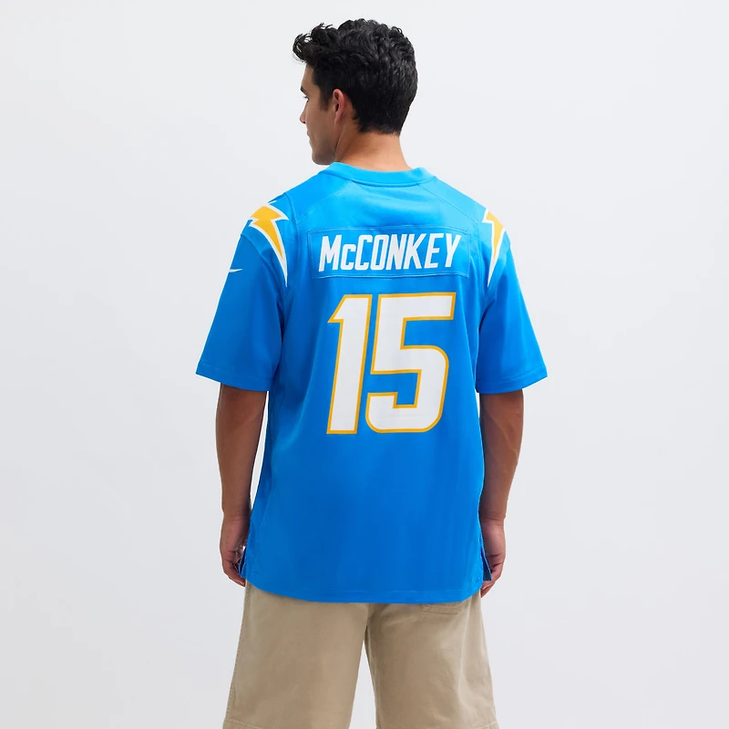 Men's Nike Ladd McConkey Powder Blue Los Angeles Chargers  Player Game Jersey