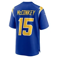 Maillot Nike Ladd McConkey Royal pour homme des Chargers de Los Angeles