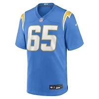 Maillot de match Nike Logan Taylor bleu poudré des Chargers Los Angeles pour homme