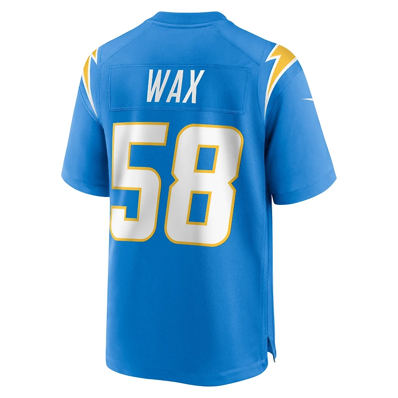 Maillot Nike Marlowe Wax bleu poudre pour homme des Los Angeles Chargers