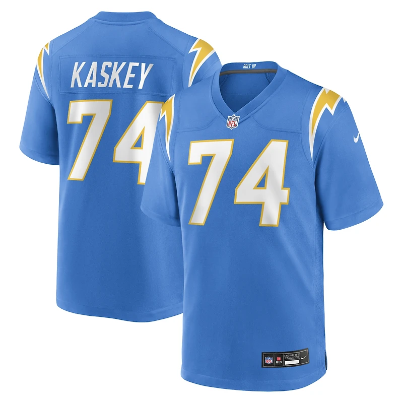Men's Nike Matt Kaskey Powder Blue Los Angeles Chargers Team Game Jersey