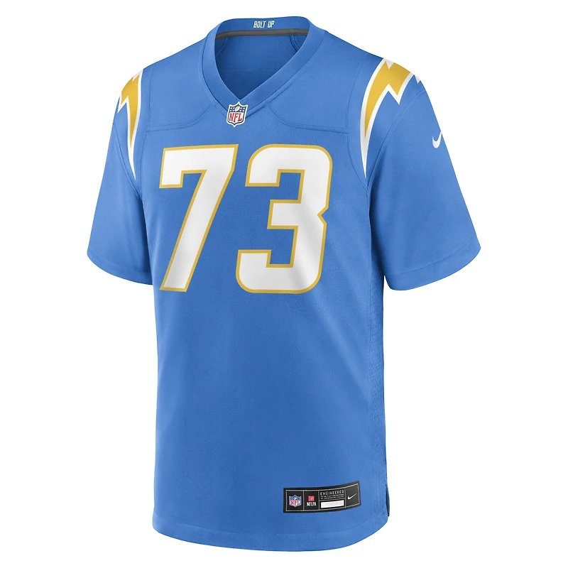 Men's Nike Mekhi Becton  Powder Blue Los Angeles Chargers Team Game Jersey