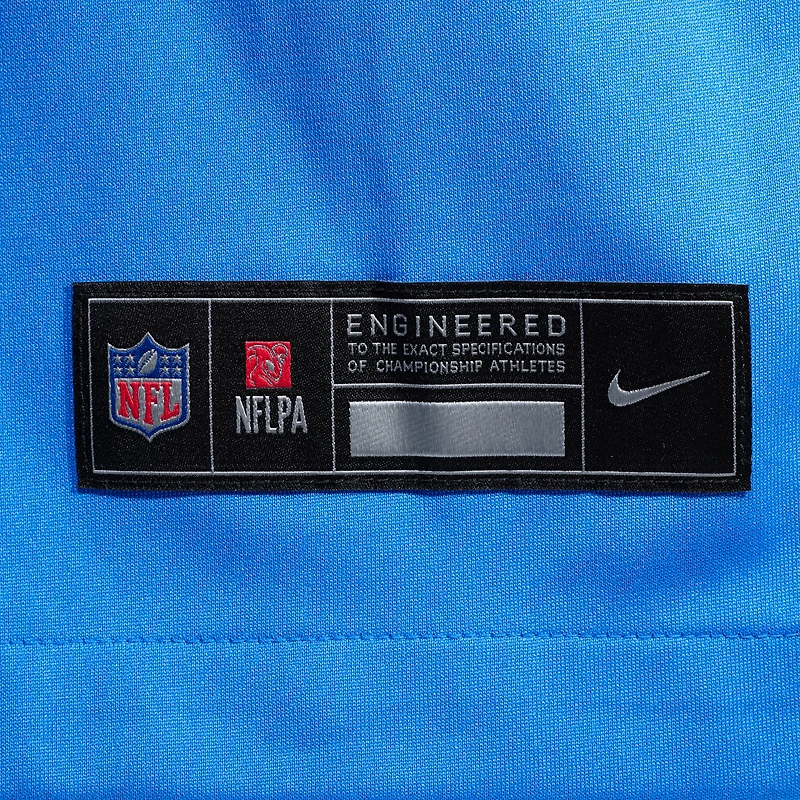 Maillot Nike Mekhi Becton bleu poudre pour homme des Los Angeles Chargers