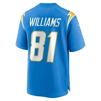 Men's Nike Mike Williams  Powder Blue Los Angeles Chargers Team Game Jersey