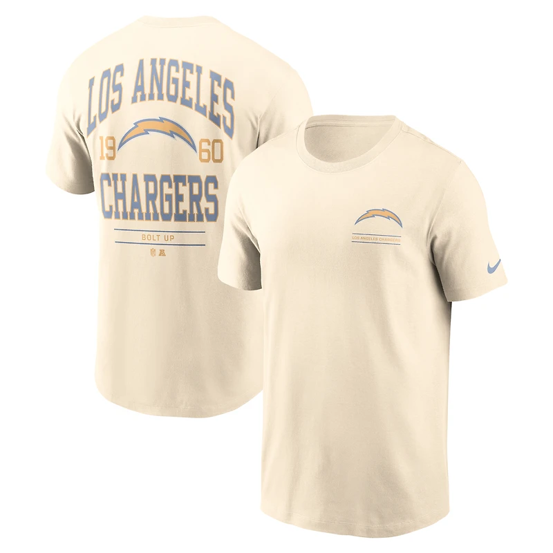 Men's Nike Natural Los Angeles Chargers Freestyle Essential T-Shirt