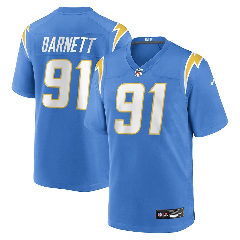 Men's Nike Nick Barnett Powder Blue Los Angeles Chargers Team Game Jersey