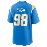Men's Nike Odafe Oweh  Powder Blue Los Angeles Chargers Team Game Jersey