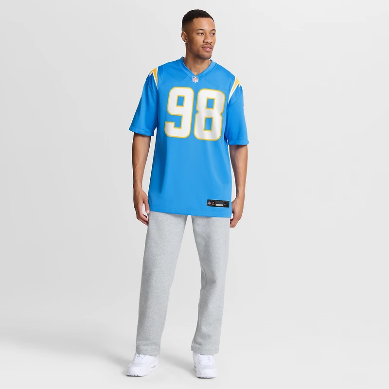 Men's Nike Odafe Oweh  Powder Blue Los Angeles Chargers Team Game Jersey