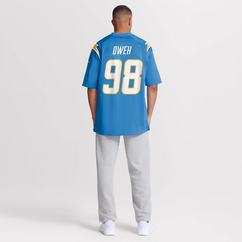 Men's Nike Odafe Oweh  Powder Blue Los Angeles Chargers Team Game Jersey