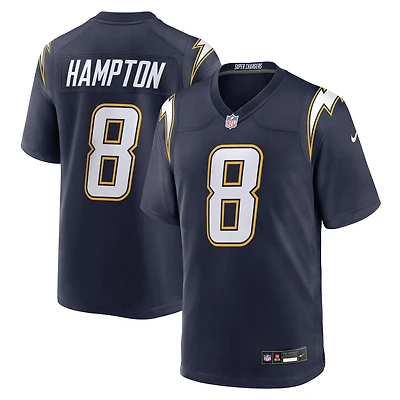 Men's Nike Omarion Hampton Navy Los Angeles Chargers Alternate Super Game Player Jersey