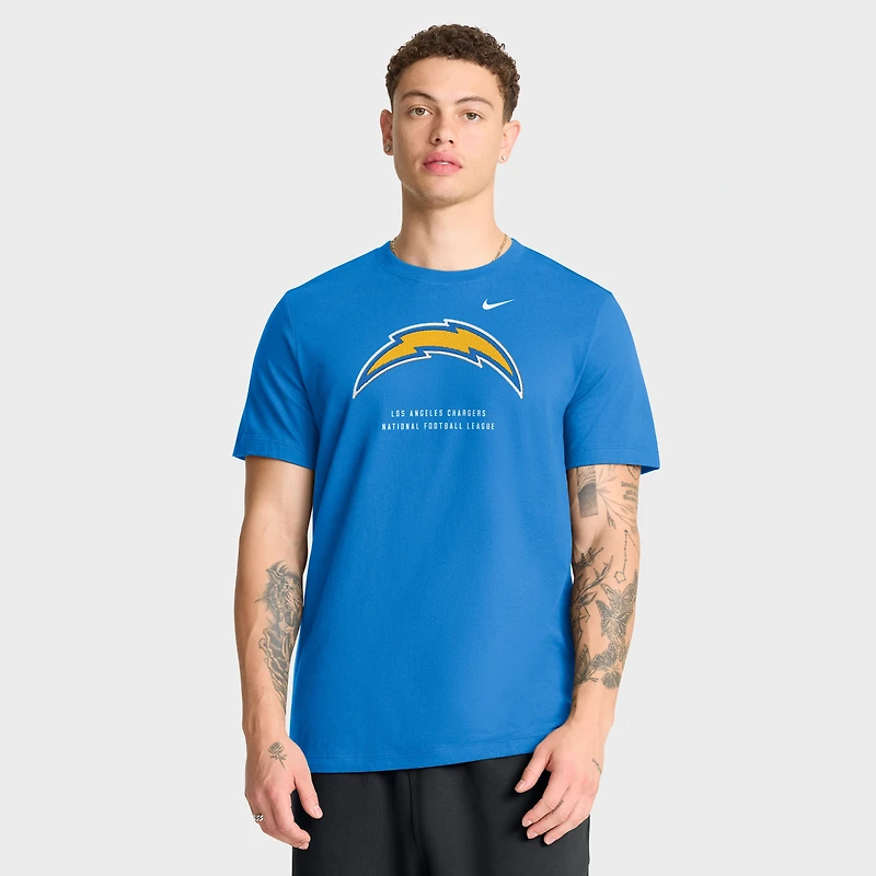 T-shirt essentiel Nike bleu poudré Los Angeles Chargers pour homme