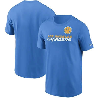 T-shirt Nike pour hommes, bleu poudre, Los Angeles Chargers, Hometown Collection Bolts