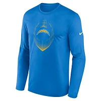 Men's Nike Powder Blue Los Angeles Chargers Icon Legend Performance Long Sleeve T-Shirt
