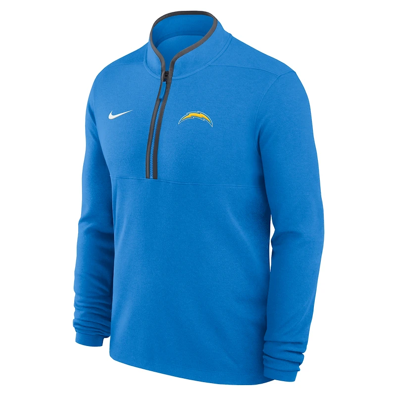 Men's Nike Powder Blue Los Angeles Chargers Lightweight Victory Dri-FIT Half-Zip Pullover