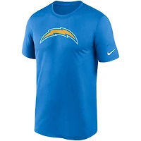 T-shirt de performance Nike Essential Legend pour homme, bleu poudre, logo des Los Angeles Chargers