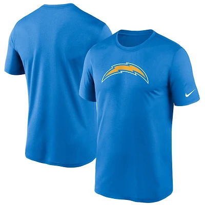 T-shirt de performance Nike Essential Legend pour homme, bleu poudre, logo des Los Angeles Chargers