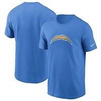 T-shirt essentiel Nike bleu poudre pour homme, logo Primetime des Los Angeles Chargers