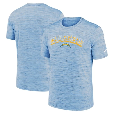 T-shirt Nike Velocity Performance bleu poudre pour homme des Los Angeles Chargers