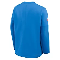 T-shirt Nike Therma-FIT à manches longues bleu poudre pour homme des Chargers de Los Angeles