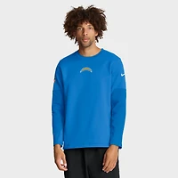 Men's Nike Powder Blue Los Angeles Chargers Sideline Coach Therma-FIT Long Sleeve T-Shirt