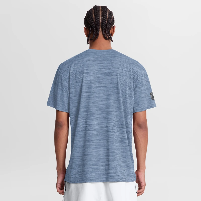 T-shirt Nike pour homme, bleu poudre, Los Angeles Chargers, Sideline Double Covered Dri-FIT Velocity