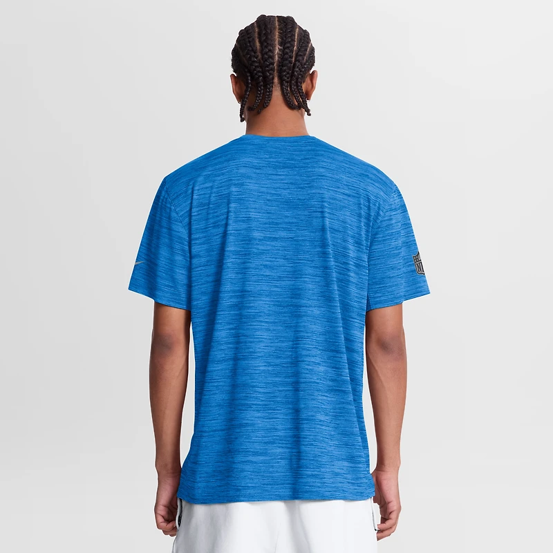 T-shirt Nike pour homme, bleu poudre, Los Angeles Chargers, Sideline Double Covered Dri-FIT Velocity