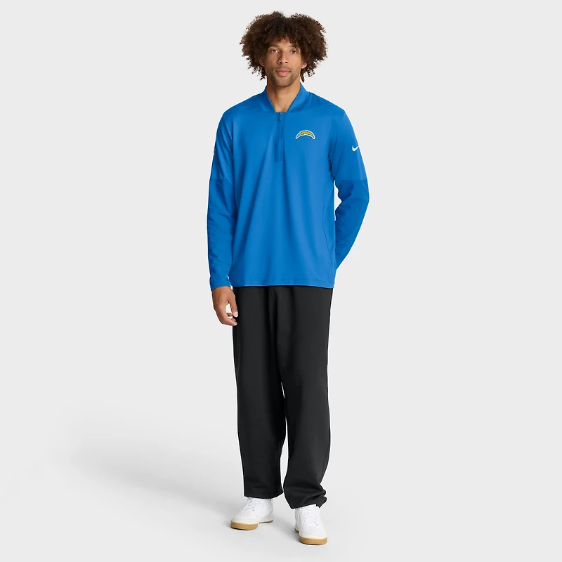 Men's Nike Powder Blue Los Angeles Chargers Sideline Dri-FIT Half-Zip Pullover