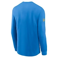 Men's Nike Powder Blue Los Angeles Chargers Sideline Dri-FIT Long Sleeve T-Shirt