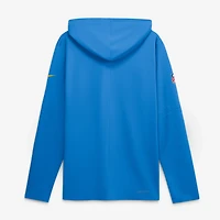 Men's Nike  Powder Blue Los Angeles Chargers Sideline Lightweight Long Sleeve Hooded Dri-FIT Top