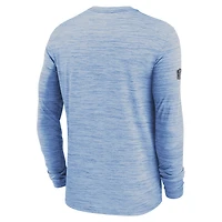 T-shirt à manches longues Nike Powder Blue Los Angeles Chargers Sideline Offensive Transition Velocity Dri-FIT pour homme