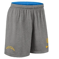 Men's Nike Powder Blue Los Angeles Chargers Sideline Reversible Dri-FIT Shorts