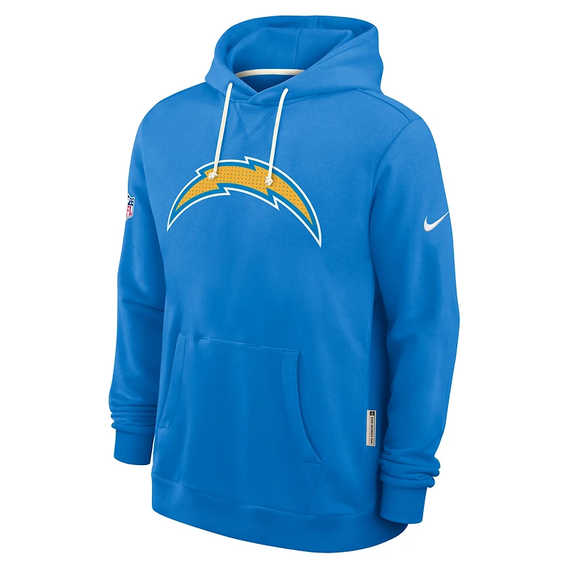 Men's Nike Powder Blue Los Angeles Chargers Sideline Standard Issue Initial Home Dri-FIT Hoodie