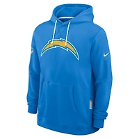 Men's Nike Powder Blue Los Angeles Chargers Sideline Standard Issue Initial Home Dri-FIT Hoodie