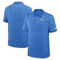 Polo Nike Dri-FIT bleu poudre pour homme Los Angeles Chargers Sideline Victory Stripe