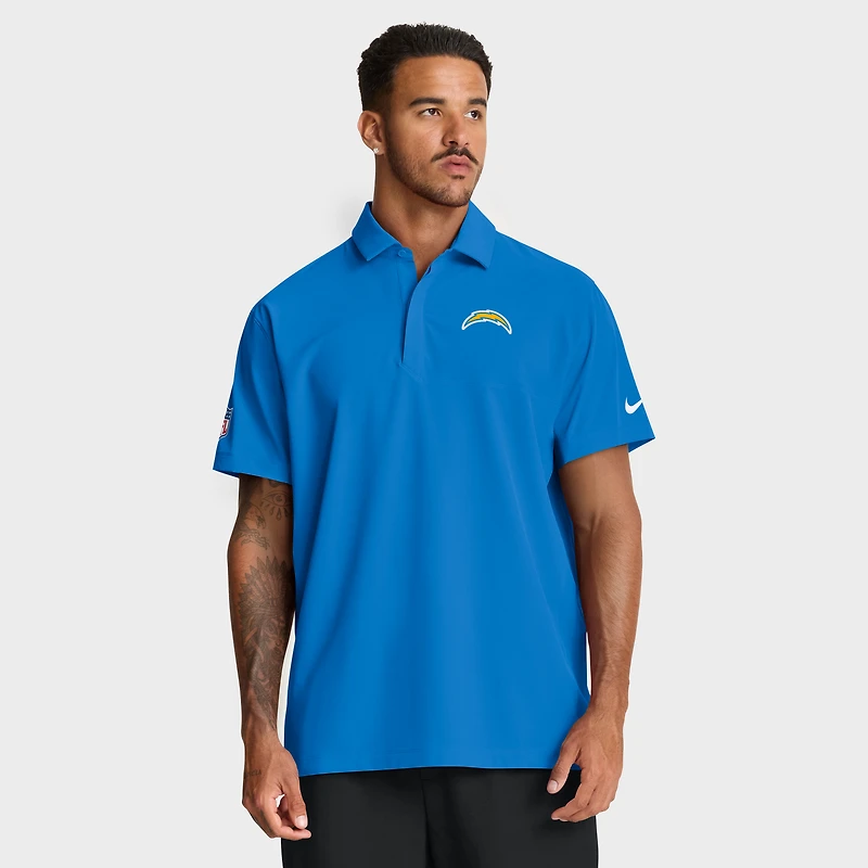 Polo tissé Nike Dri-FIT bleu poudre pour homme des Chargers de Los Angeles