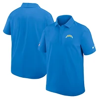 Polo tissé Nike Dri-FIT bleu poudre pour homme des Chargers de Los Angeles