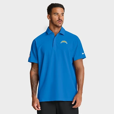 Polo tissé Nike Dri-FIT bleu poudre pour homme des Chargers de Los Angeles