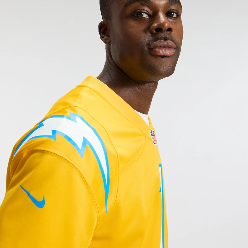 Men's Nike Quentin Johnston Powder Blue Los Angeles Chargers  Game Player Jersey