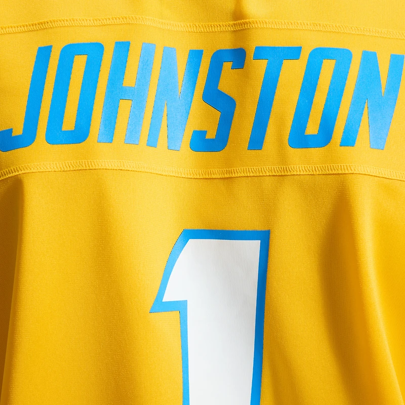 Maillot de joueur Nike Quentin Johnston bleu poudre pour homme des Los Angeles Chargers