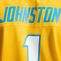 Maillot de joueur Nike Quentin Johnston bleu poudre pour homme des Los Angeles Chargers