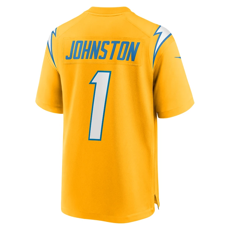 Men's Nike Quentin Johnston Gold Los Angeles Chargers Alternate Charger Power Game Player Jersey