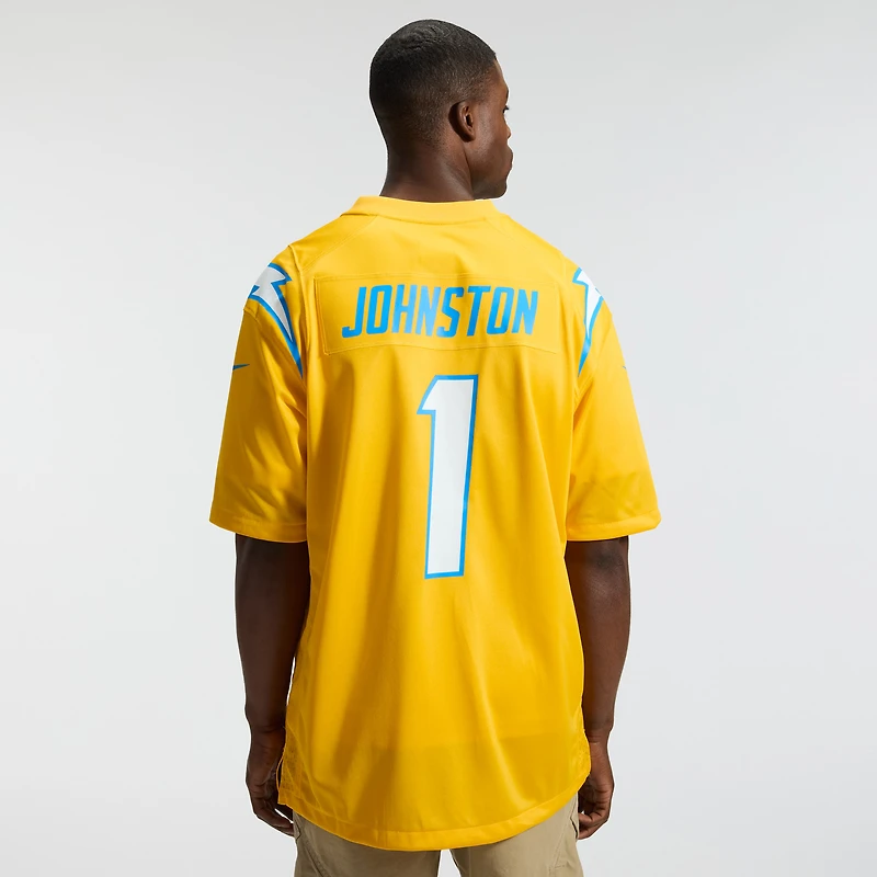 Men's Nike Quentin Johnston Powder Blue Los Angeles Chargers  Game Player Jersey