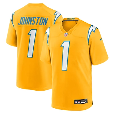 Maillot de joueur Nike Quentin Johnston bleu poudre pour homme des Los Angeles Chargers