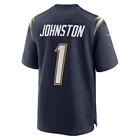 Men's Nike Quentin Johnston Navy Los Angeles Chargers Alternate Super Game Player Jersey