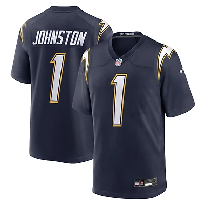 Men's Nike Quentin Johnston Navy Los Angeles Chargers Alternate Super Game Player Jersey
