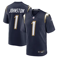 Men's Nike Quentin Johnston Navy Los Angeles Chargers Alternate Super Game Player Jersey