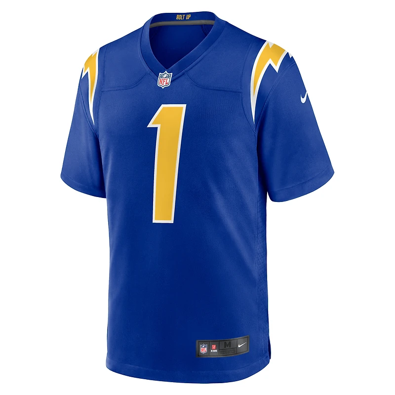 Maillot de match alternatif Nike Quentin Johnston Royal Los Angeles Chargers pour homme